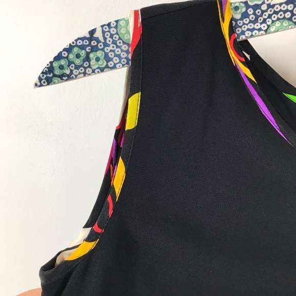 VINTAGE David Meister Black Sleeveless Mini Dress - Picture 11 of 15